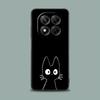 Phone Case for Xiaomi Redmi 15C 14C 12C 13C Redmi Note 15 14 13 12 11 10 Pro Plus 5G 12S Silicone Cover Funny Cute Cat Line Art