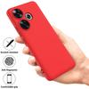 For Xiaomi Poco F6 5G/Redmi Turbo 3 5G Case Liquid Silicone Anti-Drop Phone Cover with Hand Strap