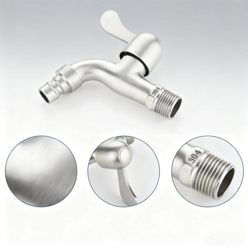 Bathroom Toilet Washing Machine Douche Washing Machine Faucet Laundry Faucet Sink Basin Faucet Suitable for Home Kitchen Garden