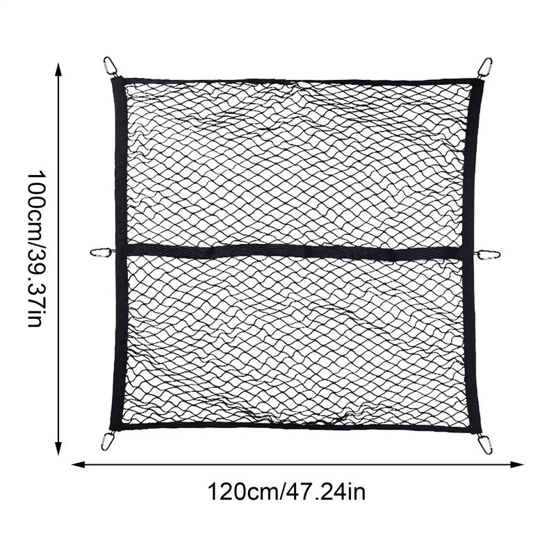 Truck Bed Cargo Net Highly Elastic Heavy Duty Truck Net Mesh Organizer For Trunk Moving Shelf Ceiling Road Outdoor