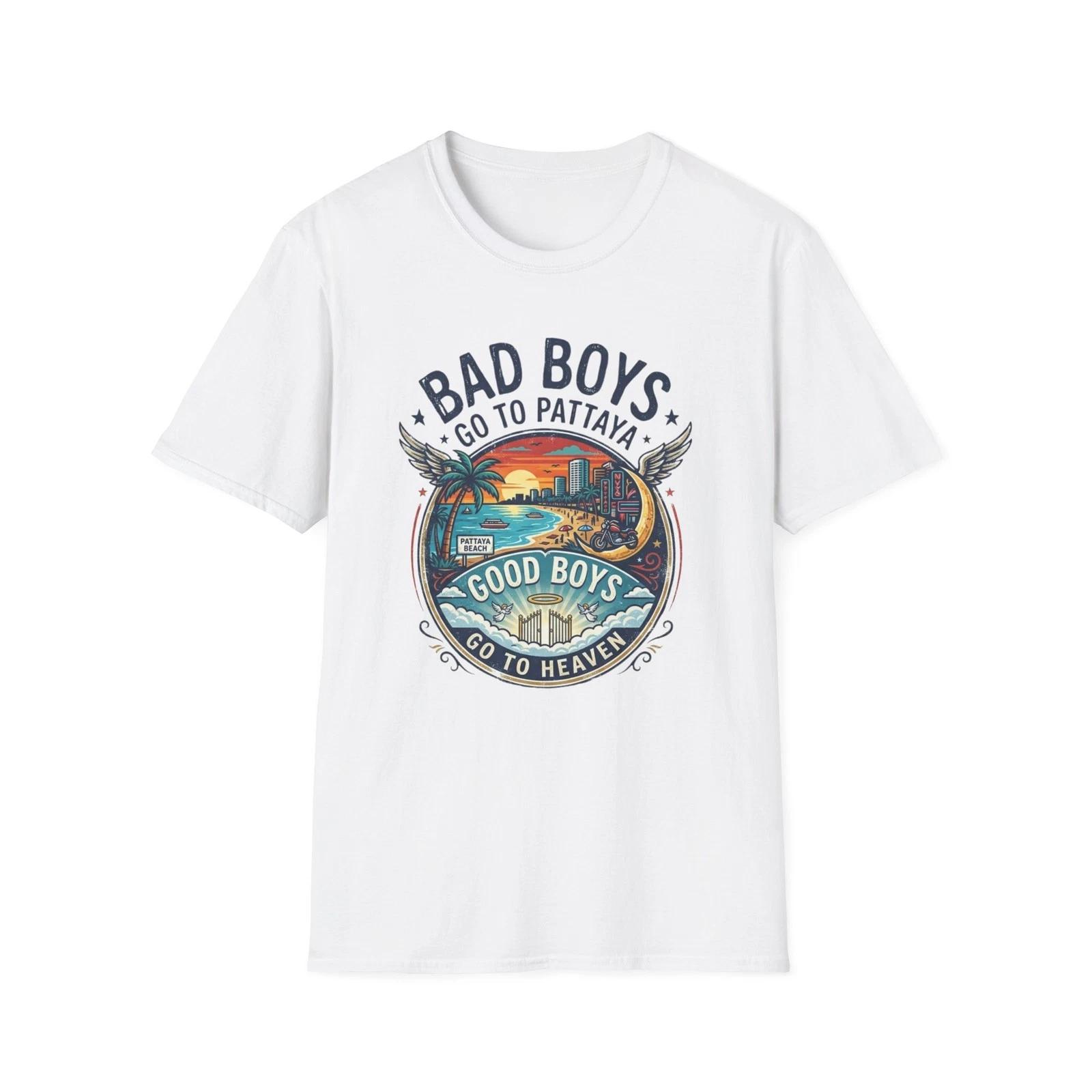 Pattaya T-Shirt Bad Boys Thailand Bachelor Party Vacation Graphic Tee Men Gift S