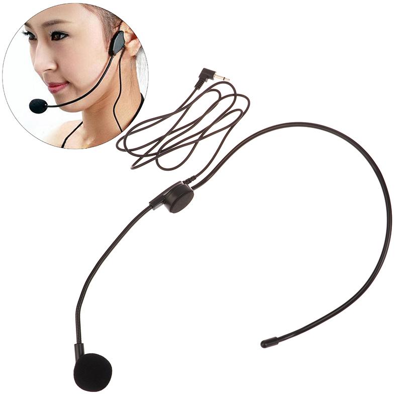 3.5Mm Headworn Wired Microphone Headset Voice Amplifier Speaker Clear Sound Mic For Speech Teacher Conference Guide