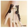 2026 New Model Gothic Steampunk Lace Cuff Fingerless Glove Arm Warmer Bracelet Black Halloween Accessories