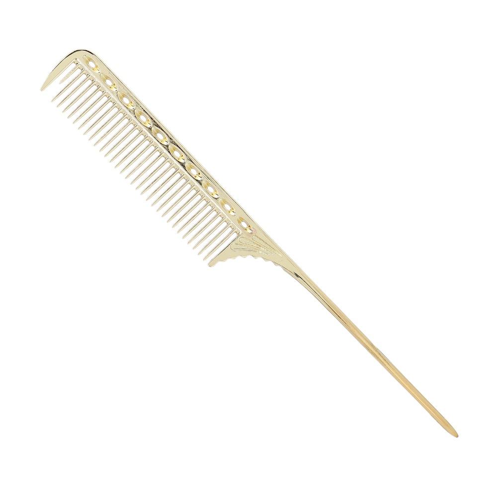 Aluminum alloy Hair Comb Professional Gold Color Barber Comb Lightweight Design Portable Design Styling Comb Salon Use