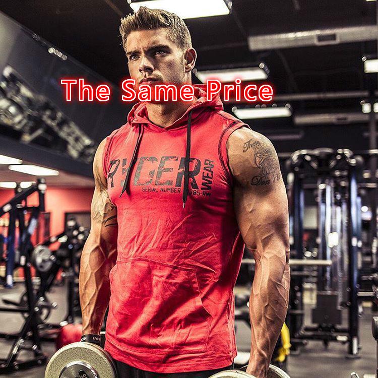 Buy Gyms Clothing Tank Top Men Fitness Singlet Sleeveless Cotton T