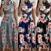 Women's Fashion Summer Spring O-Neck Short Sleeve Casual Dresses