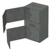 Accessoire de jeu - ultimate guard - twin flip'n'tray 200+ - xenoskin gris - rangement 200 cartes