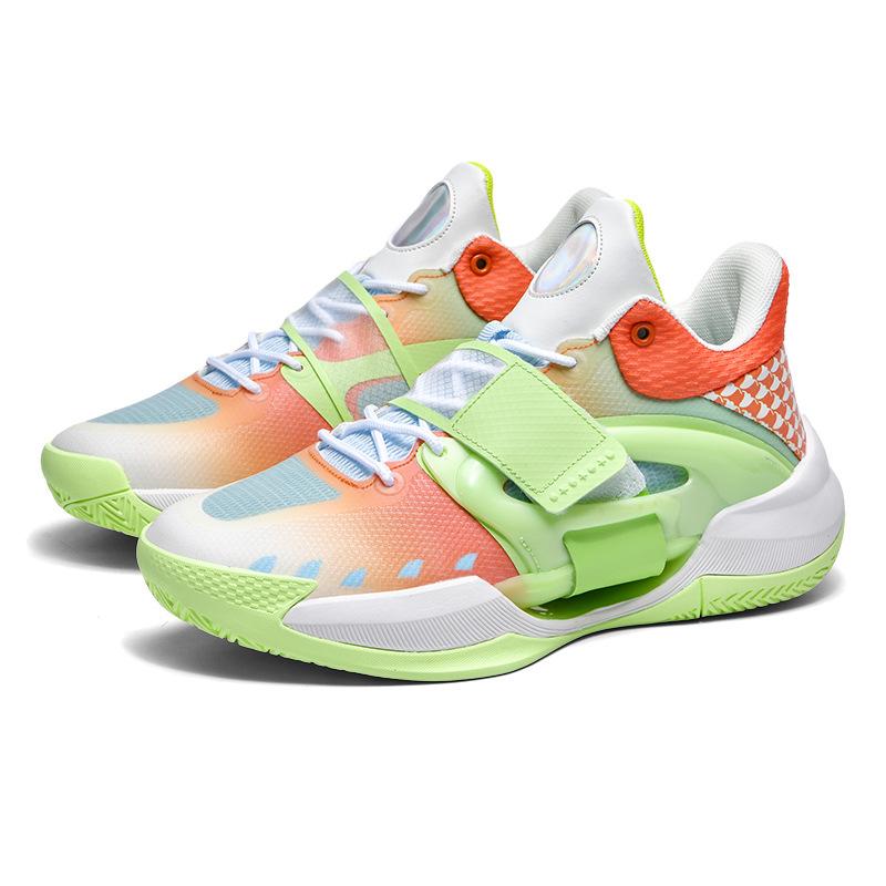 Spring and Autumn New Fashion High-top Sneakers Men's and Women's Middle and Older Children's Mesh Trend Basketball Shoes Teen Students