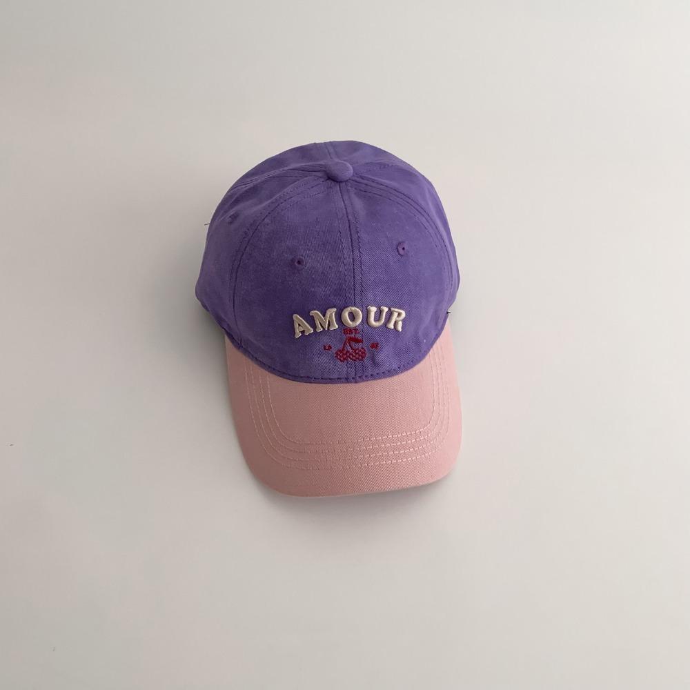 Multicolor Children Baseball Cap Letter Embroidered Sun Hat Duck Tongue Hat Outdoor Activities
