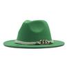 New European and American women's soft tweed big-brimmed felt hat British retro accessories jazz hat men's woolen top hat sun hat