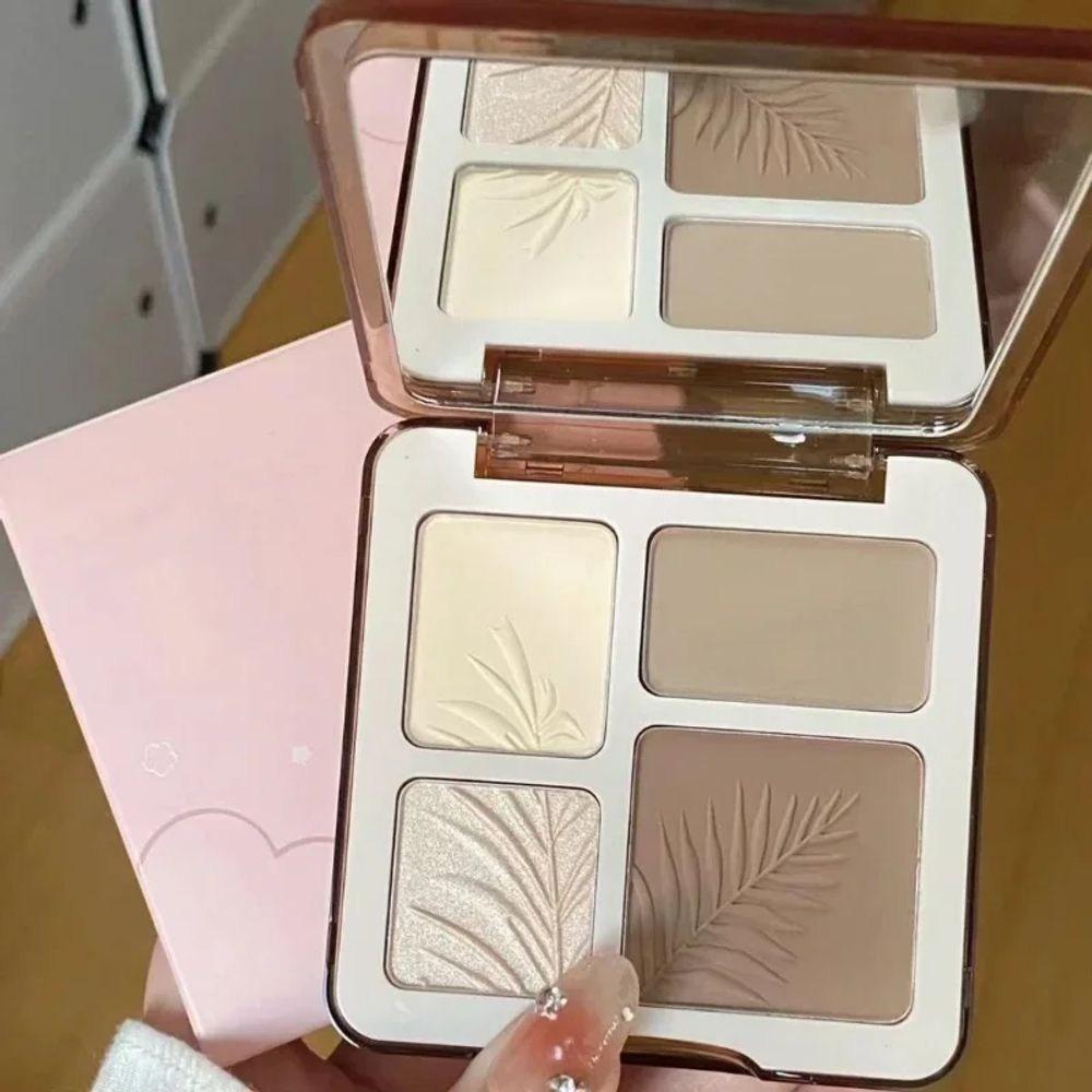 Contour Shading Contour Highlighter Pearl Stick 4 Colors Highlighter Contour Palette Makeup Illuminator 3D Matte Powder, 1 Piece, 02 02 Beige