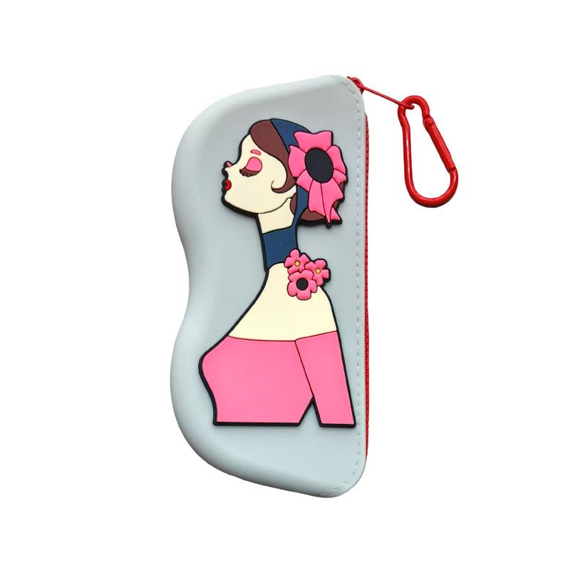 Modische Tragbare Multifunktionale Brillen Tasche Wasserdicht Staubdicht Münzbeutel Silikon Kleine Gegenstände Taschen Brillenetui für Reisen