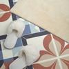 Ready-to-install printed vinyl panel 120x60 cm symmetrical floral pattern