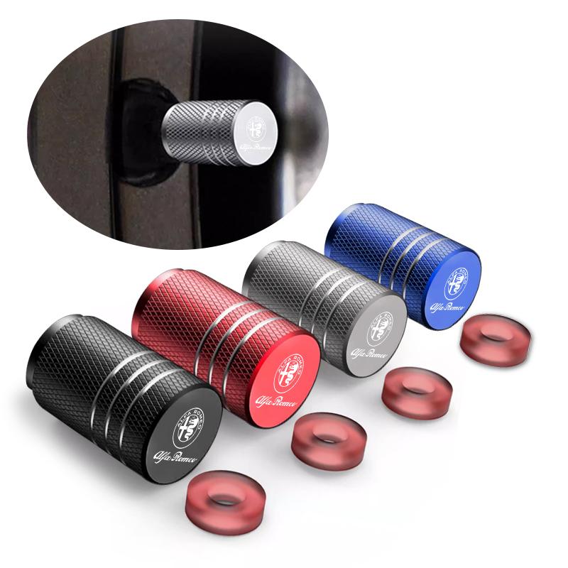 4pcs Car Tyre Valve Caps Aluminium Alloy Tire Valve Dust Protection Cover For Alfa Romeo 159 Giulietta 156 147 Giulia Stelvio GT zq9