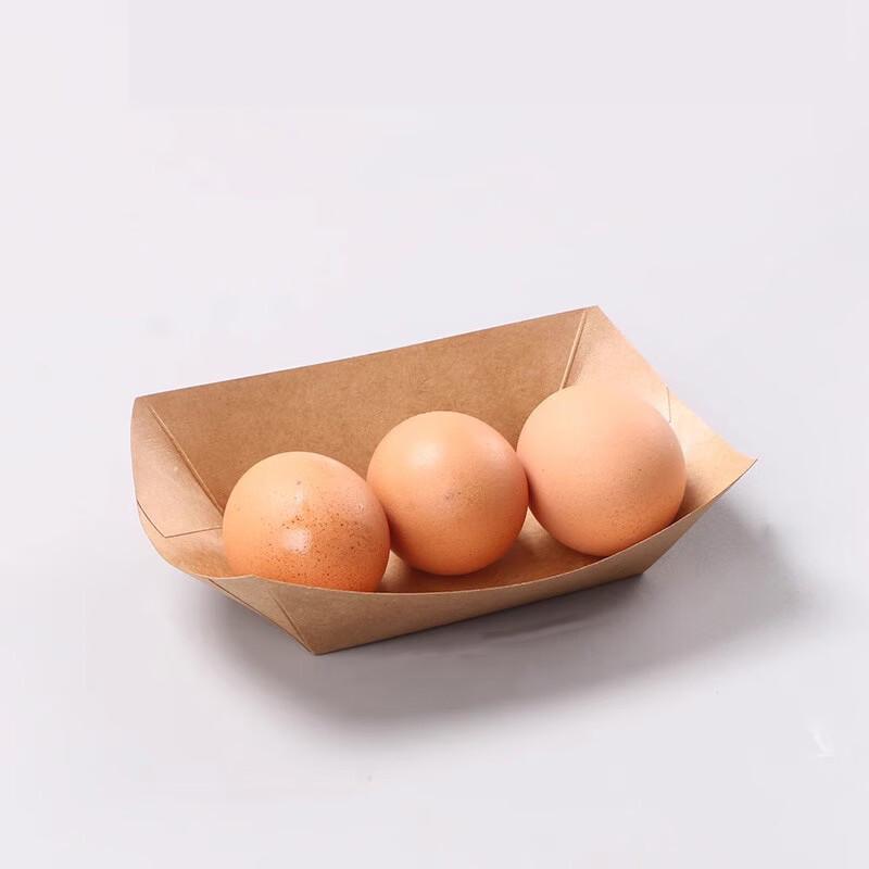 Disposable Kraft Paper Boat Food Container