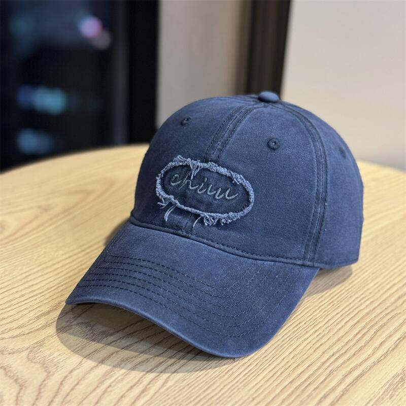 New Rags, Letter Stickers, Baseball Caps for Women, Spring and Summer, Wide Brims To Show Their Faces, Small Sunscreen, Sunshade, Peaked Caps for Men