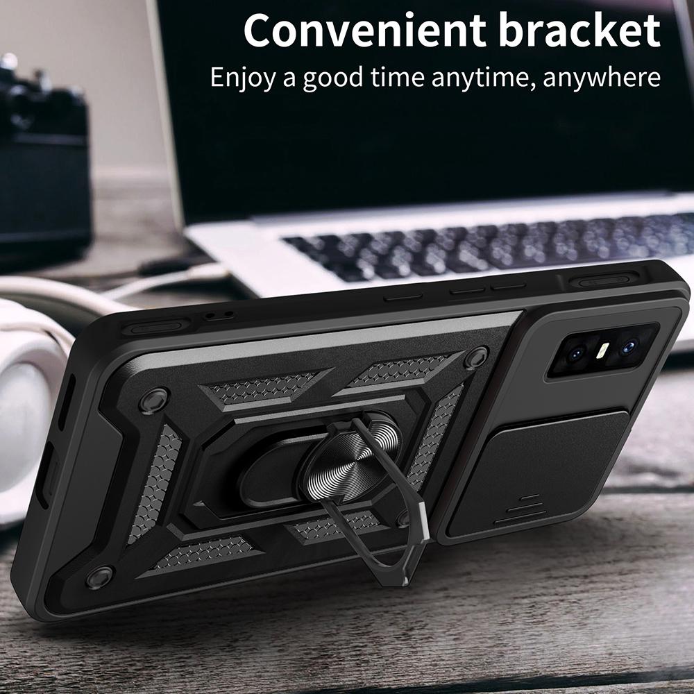Hülle für Infinix GT 30 Pro 5G Hülle Schiebekamera Ringständer Schutzhülle für Infinix GT 30 Pro Stoßfeste Capa