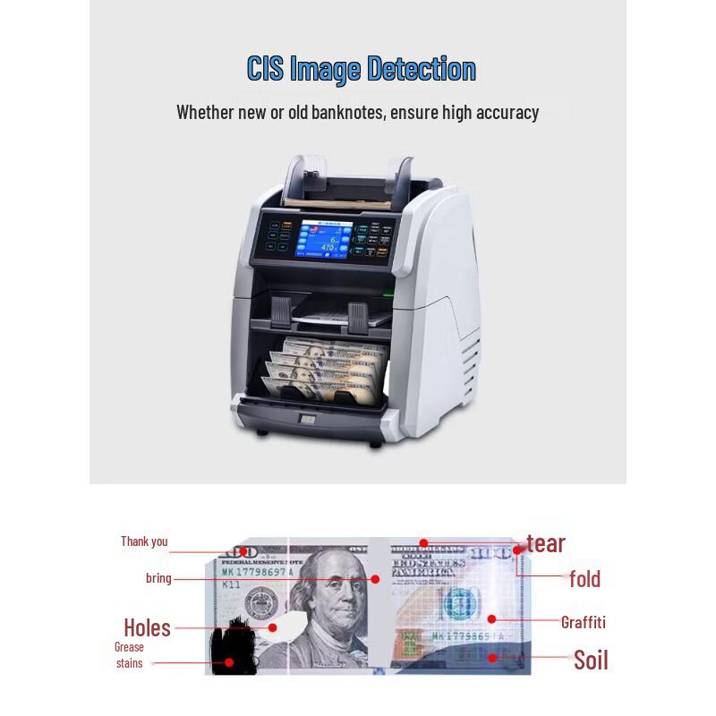 WR-6070 Multi-Currency Mixed Value Counter CN Plug (adapter Included)