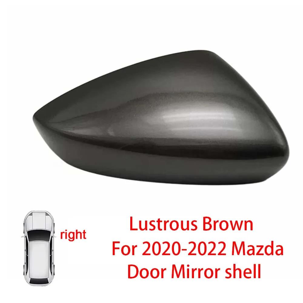 Protective Cover Door Mirror Shell For Mazda 3 Axela    Red Black White Gray Silver Car Rearview Accessories Replace