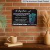 2D Flat, 1pc "To My Mom" Aluminium Sign 8x12 Inch - Galaxy Mother & Son Silhouette Design, Sentimental Love Quote, Mother's Day Gift From Son, Home