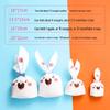 Cartoon Bunny Ears Candy Snack Bag for Kids - Children's Day Gift, Snowflake Crisp Cookies, Small Snacks, Baking Packaging