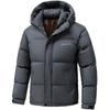 Chaqueta Acolchada Cálida Engrosada Nueva de Invierno Chaqueta Acolchada Casual Holgada con Capucha Chaqueta Cortavientos para Hombre