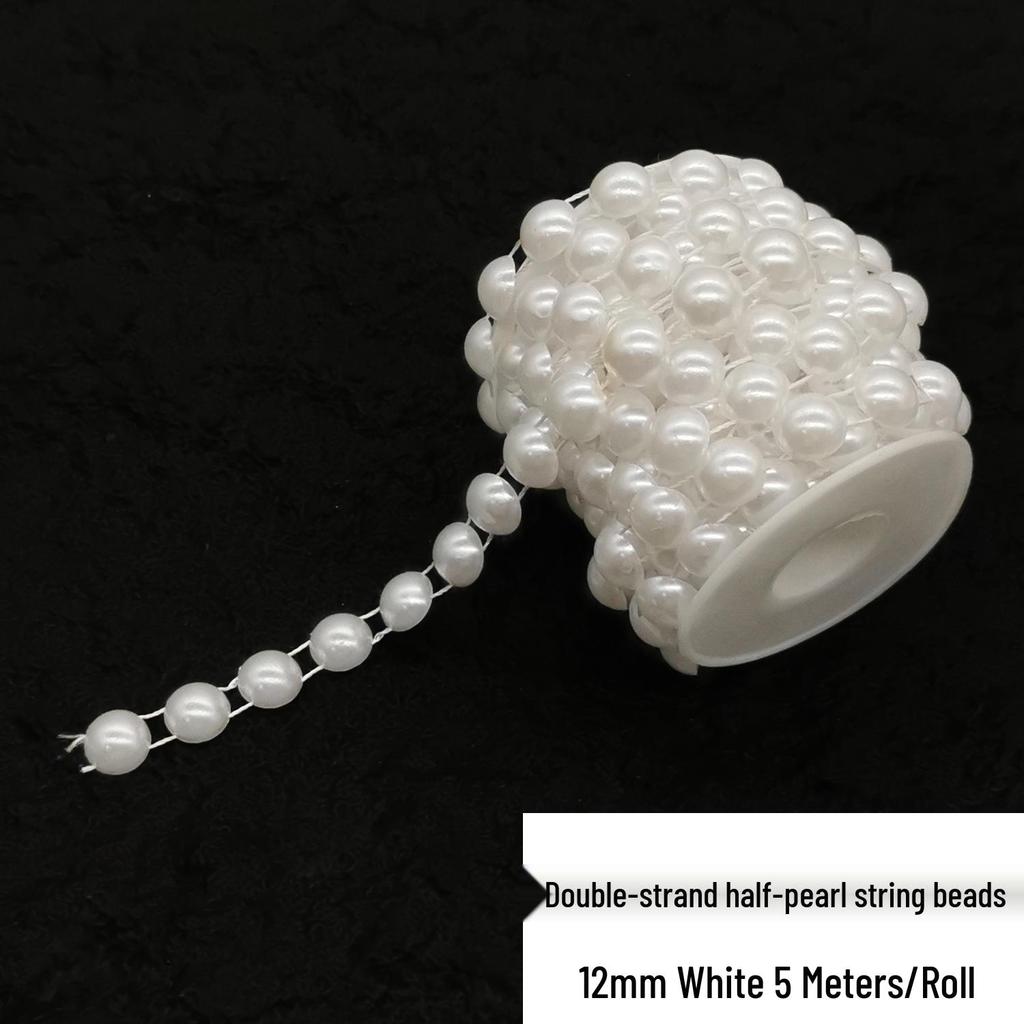 Double-Line Pearl Sunflower Snowflake Beads DIY Decoration