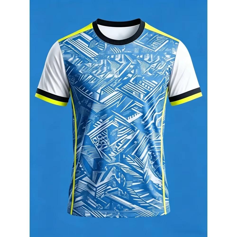 Fashion Breathable Men's Sports T-Shirt Badminton Table Tennis Breathable Training T Shirt Men Women Fitness Short Sleeve Tops