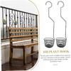 YARNOW 2pcs Pineapple Hook Plant Supports Clothes Hangers Hooks Tillandsia Wire Hanger Air Shelf Air Plants Hook Metal Air Plant Hanger Tillandsia