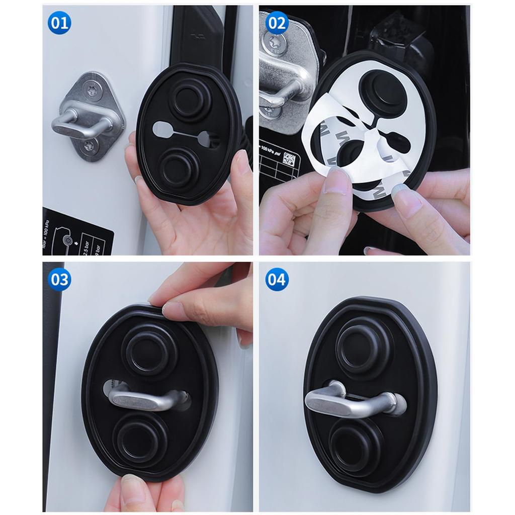 Door Striker Cover, Car Door Shock Protection Cushion for Subaru Legacy Outback, Legacy Outback,