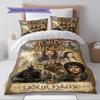 Name Custom Adventure Movie Lord Rings Pattern Bedding Set Quilt Cover Pillowcase Home Decor Gift (1 * duvet cover + 2 * pillowcase, without core)