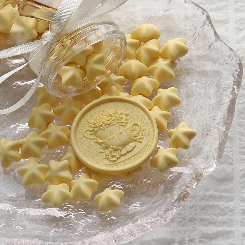 NEW 150pcs Five-pointed Pentagonal Lacquer Wax Grains Diy Envelope Sealing Hand Account Decorative