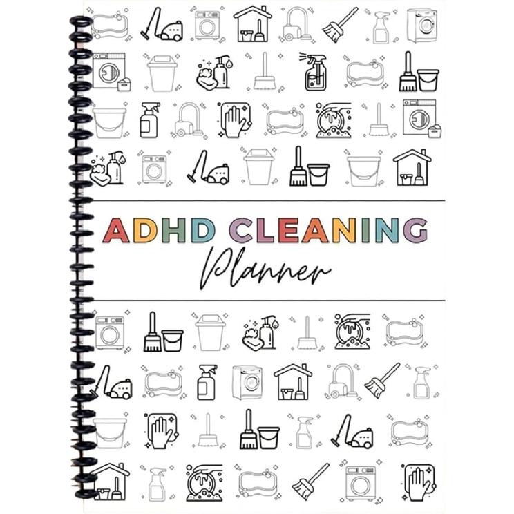 Cleaning Planner, Household Cleaning Schedule and Checklist Organizer, Daily, Weekly and Monthly Yearly Cleaning Checklist