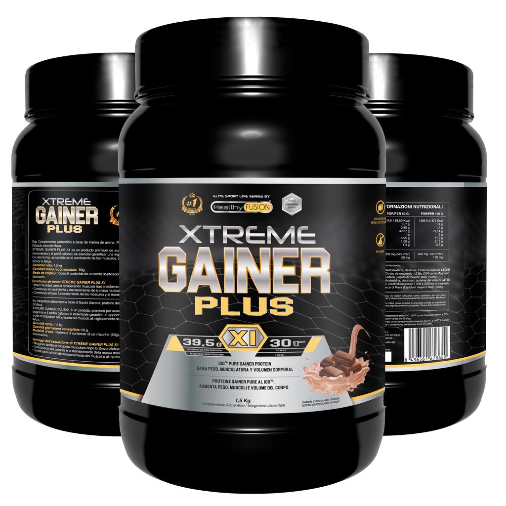 Healthy Fusion Extreme Protein Gainer - Об'єм м'язів і тіла - Високий вміст вуглеводів - 1,5 кг