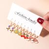 4 Paar Bubble Tea Tropfenohrringe Set für Damen Simulation Weinbecher Ohrringe Mädchen Party Schmuck Geschenke