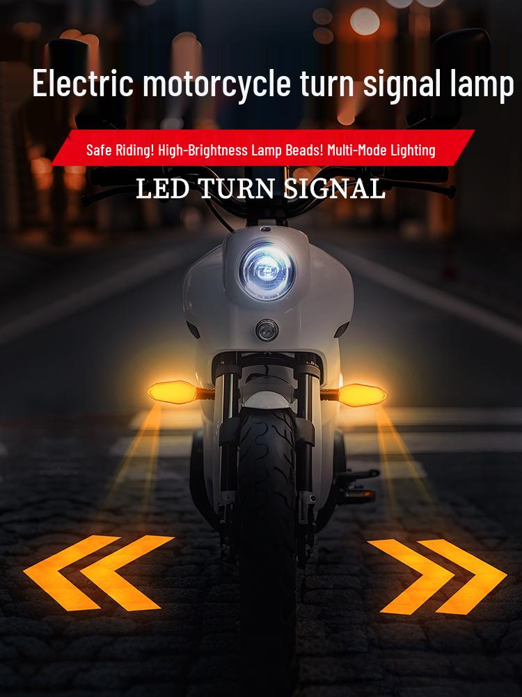 LED Motorcycle Turn Signal & Taillight: Bright, Strong Light for Electric and Battery Vehicles