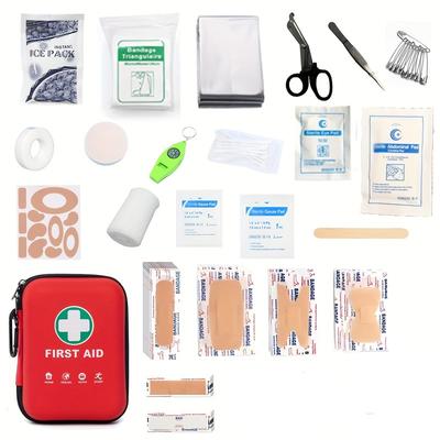 169pcs First Aid Set Multi-purpose Emergency Medical Supplies Portable Medical Bag, Ideal for Travel, Home, Camping, Outdoor