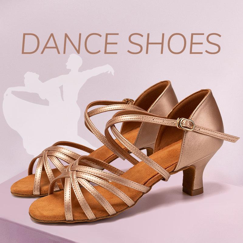 Fashion Latin Dance Shoes Waltz Jazz Latin Indoor Dance Shoes  Women Girls Professional Medium Heeled Ball Party Dance Shoes Heeled 5CM