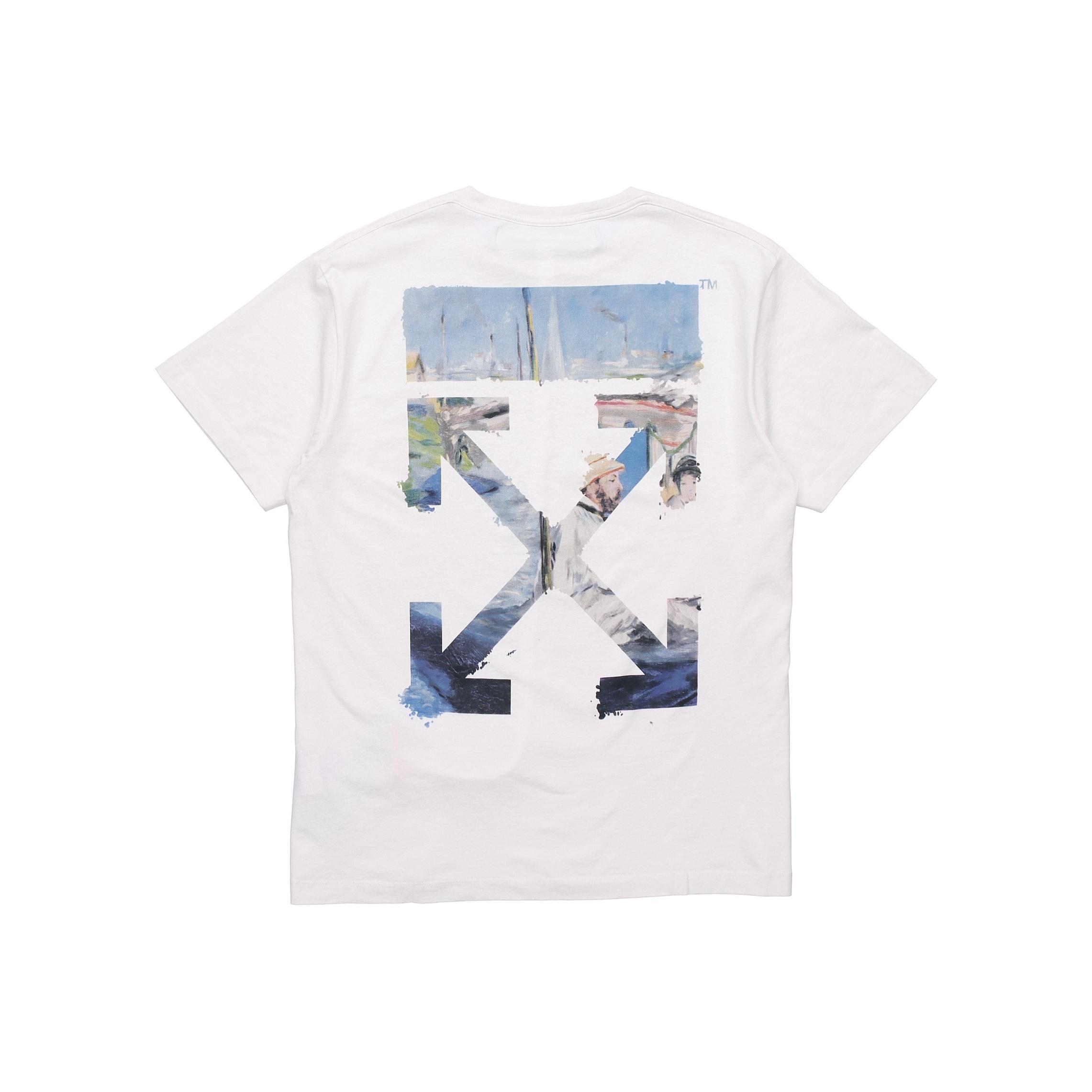 Футболка Off-White Arrows Белые мужские топы OMAA038R191850120288 L