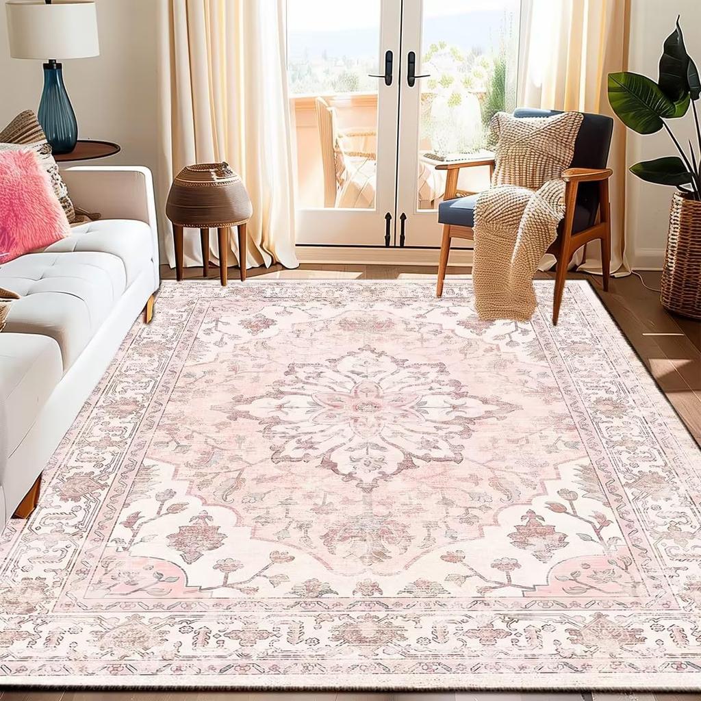 Turkish Ethnic Style Carpet Persian American Vintage Living Room Sofa Coffee Table Floor Cushion Bedroom Bedside Blanket