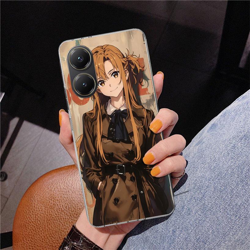 

Чехол для телефона Anime Sword Art Online SAO для Xiaomi Poco X7 X6 X5 Pro F7 Ultra Redmi 15C 15 13C 13 12C 12 10 10A 10C 9 9A 9C 9T Cov Xiaomi Poco X6