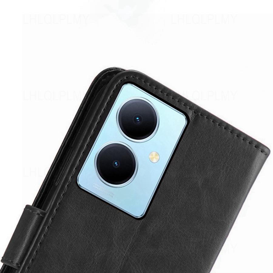 Luxury Leather Flip Protect Case For Vivo Y36 V40 Y27 5G V29E V29 Lite Y03 Y18 Y28 Y28S Y27S V30E V30 SE Pro Wallet Cover Coque