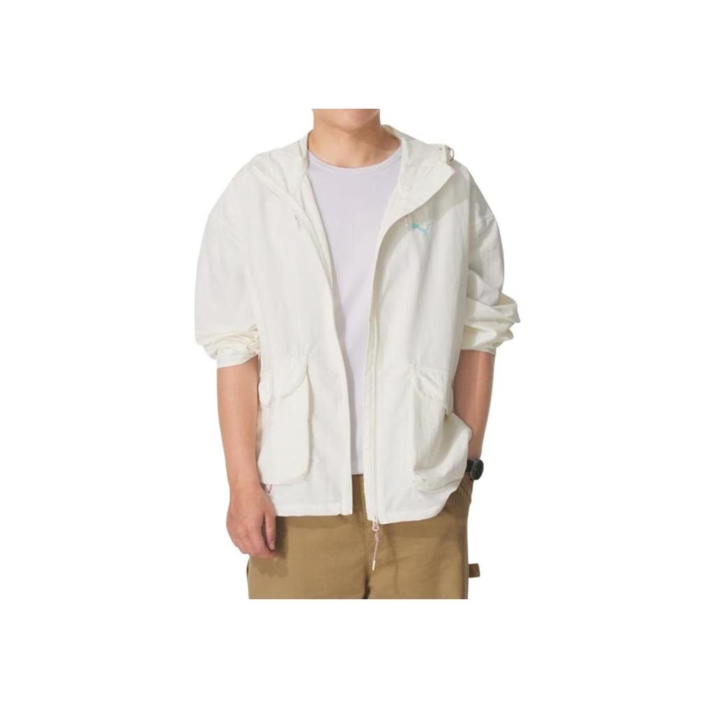 Puma Casual Hooded Fashion Breathable Windproof Sports Jacket Men Jacket 633866-87