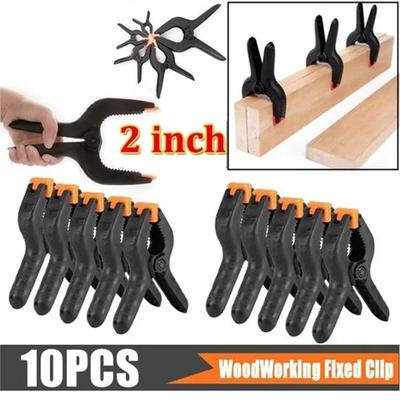 Pachet 5/10 Bucăți 2 inch Plastic Nailon Reglabil Scule pentru Prelucrarea Lemnului Cleme cu Arc Cleme pentru Tâmplărie Menuiserie Outillage