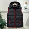 Podzimní a zimní pánská vesta péřová bavlněná bunda ramena teplá vesta svrchní oblečení koňská bunda