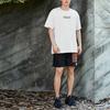 Li Ning Letter Logo Print Loose Short Sleeve T-Shirt Unisex Tops Off-White AHSS163-2