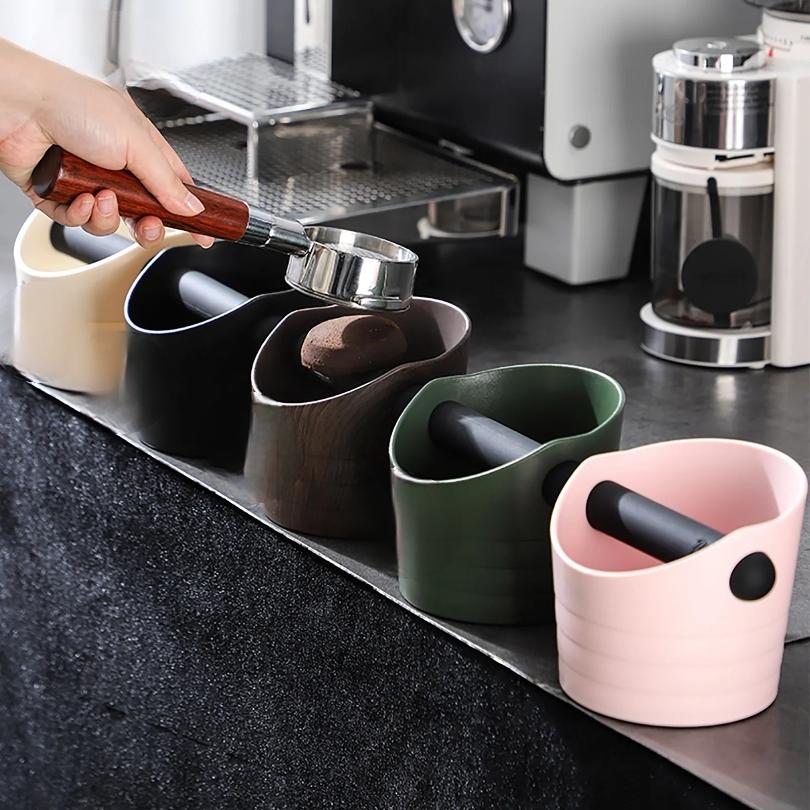 Coffee Knock Box Espresso Grounds Container Anti Slip Espresso Dump Bin Grind Beveled Barista Goods Cafe Bar Accessories