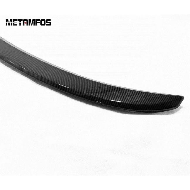 For Ford Focus Sedan -  2024 Carbon Fiber Rear Trunk Roof Lip Spoiler Tail Wing Molding Trim Accessories Car Styling