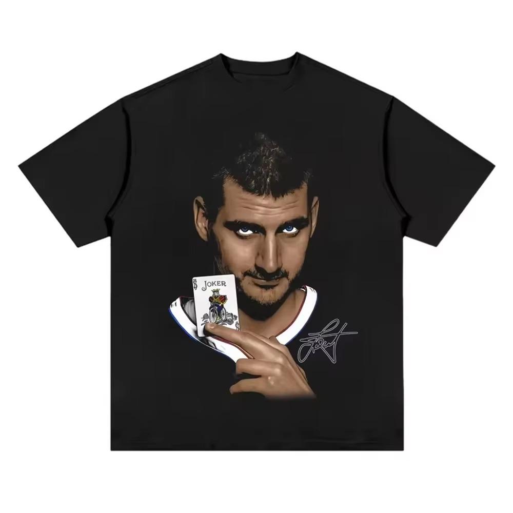 American Professional Basketball Star Sports Tee Shirt Homm Men Clothing Short Sleeve Round Neck Printing Pullover T-shirt 50370