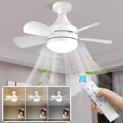 50W Ceiling Fan Light E27 LED Fans Lamp with Remote Control 3 Mode Dimmable Function for Home Living Room Bedroom Kitchen